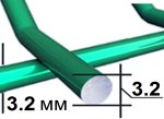 Панель 3D ?3.2мм (?3.0 мм Zn) оцинкованная в полимерном покрытии