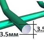 Панель 3D ?3.5мм (?3.3мм Zn) оцинкованная в полимерном покрытии