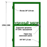 Калитка «Стандарт» готовый комплект с порошковым покрытием